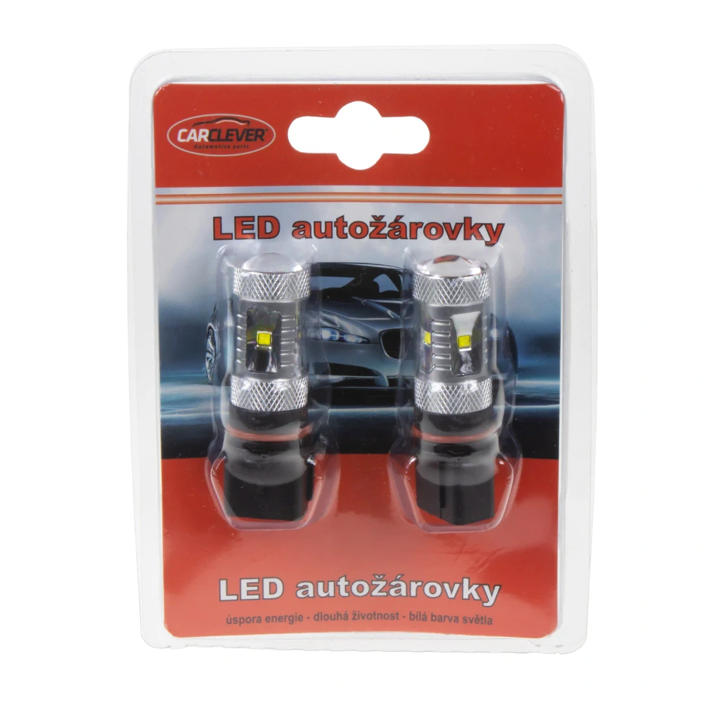 CREE LED žárovka P13W 12-24V, 30W (6x5W) bílá