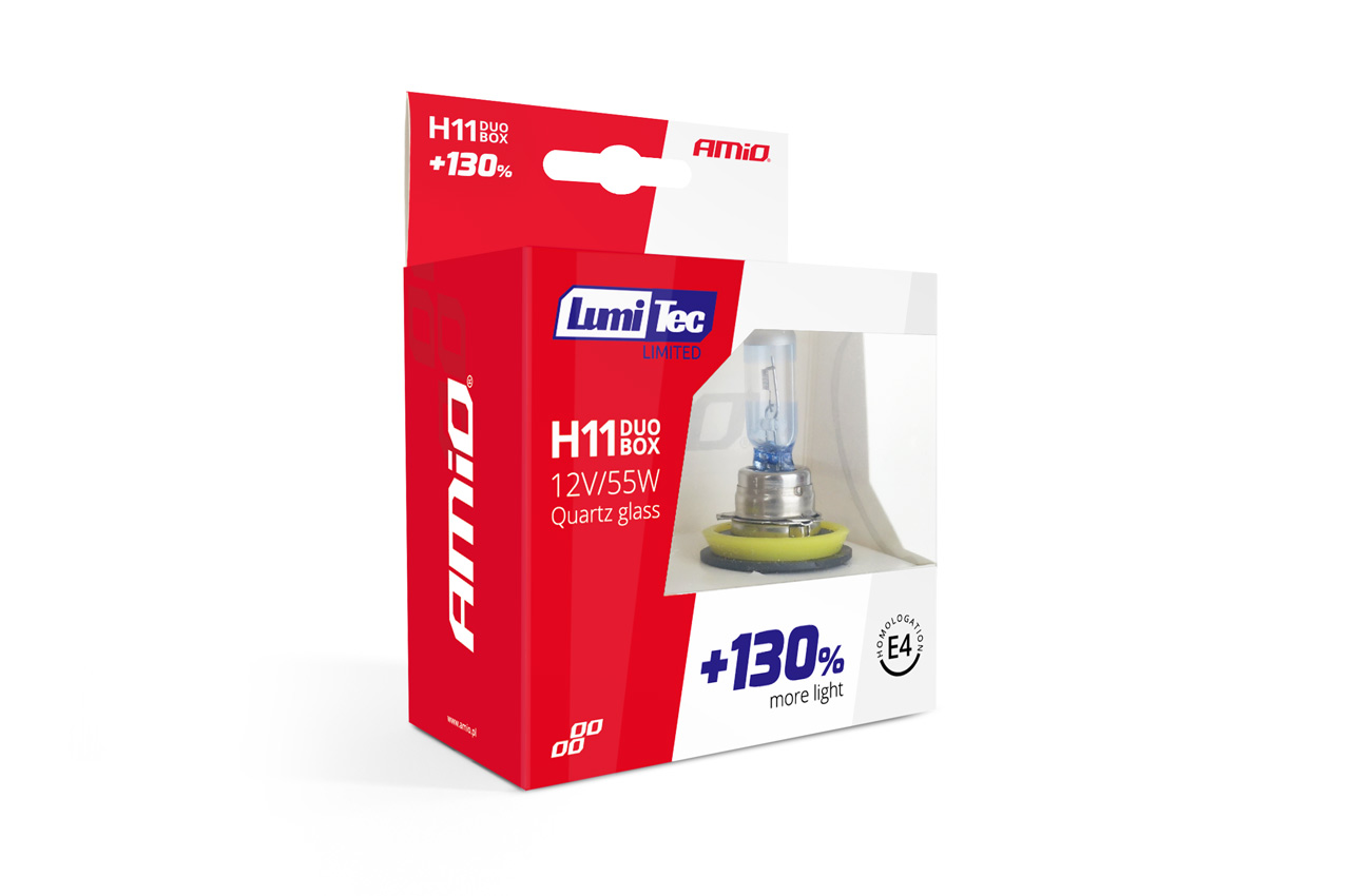Halogenové žárovky H11 12V 55W LumiTec LIMITED +130% DUO (2ks)