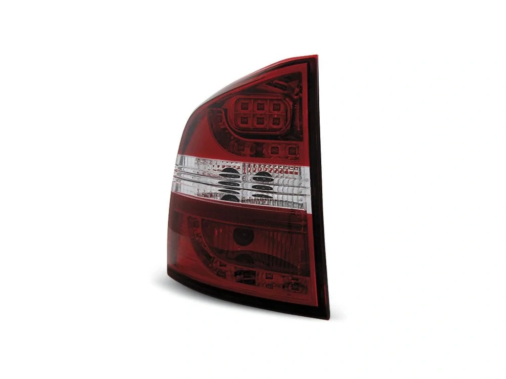 ZADNÍ SVĚTLOMETY, LAMPY LED ŠKODA OCTAVIA 2 COMBI, 2004-2013, ČIRÉ, ČERVENÉ
