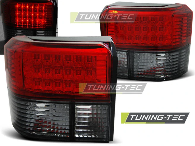 Zadní světla VW T4 90-03 - červené/kouřové LED