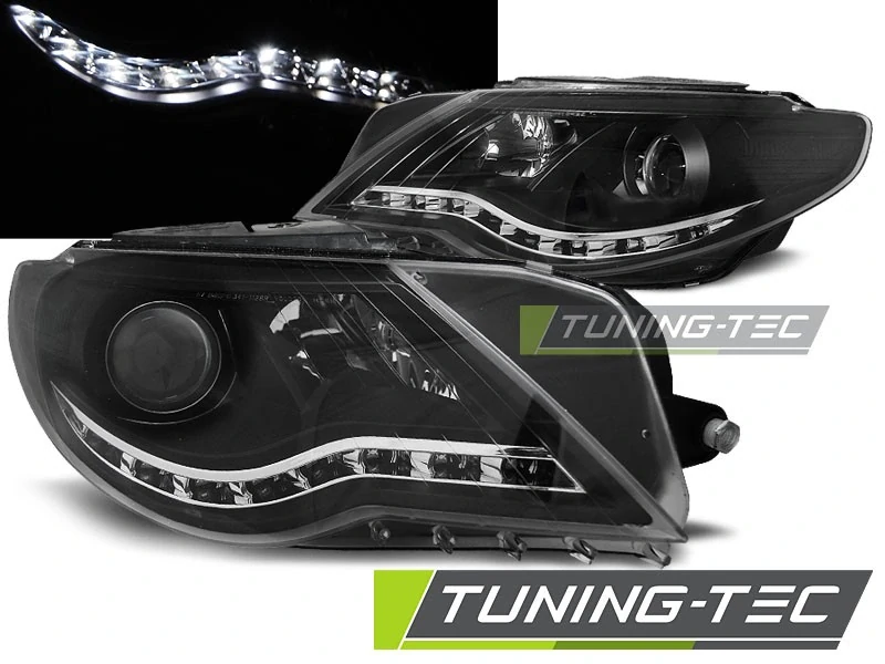 Přední světlomety, světla, lampy Volkswagen Passat 3CC, 2008-2012, LED Daylight, černé black, LPVWJ5