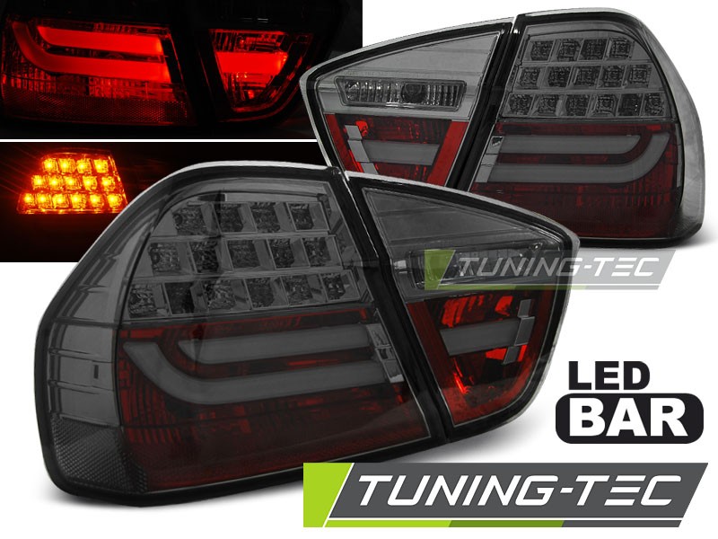 Zadní světla LED LIGHTBAR BMW E90 05-08 kouřová