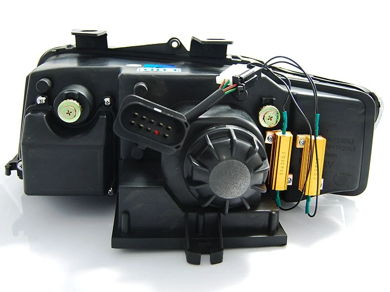 Přední světla Audi Audi A4 2001-2004, LED Tube Light, chrom, LED blinkr