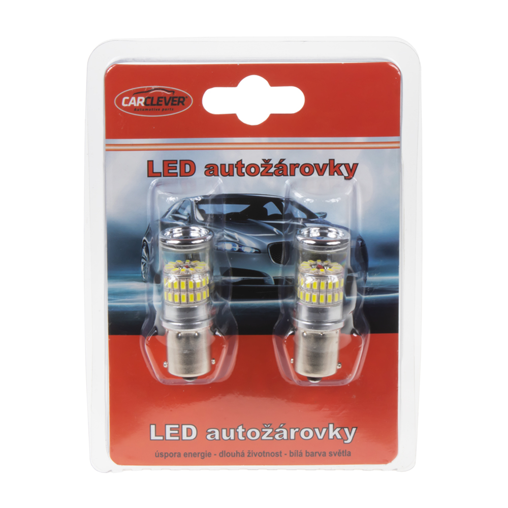 TURBO LED 12-24V s paticí BA15S, 48W oranžová