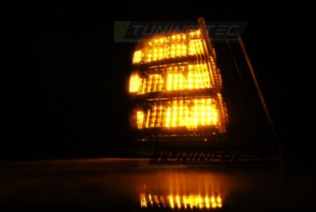 PŘEDNÍ BLINKRY BMW E46 SEDAN, TOURING, 1998-2001, LED ČERNÉ BLACK