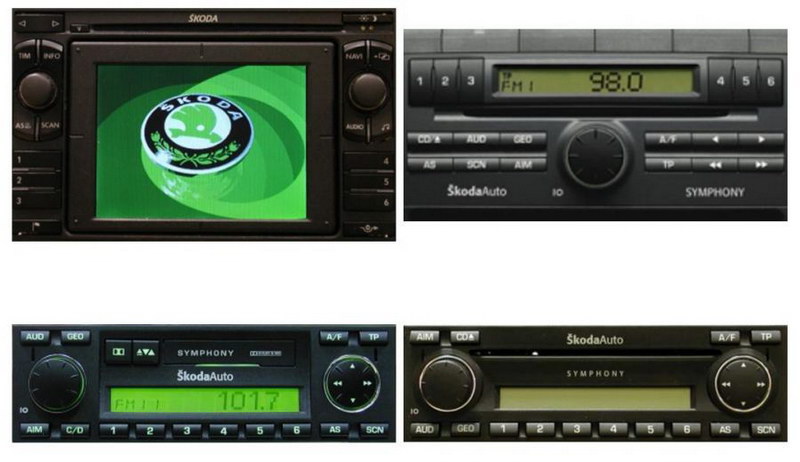 Adaptér pro ovládání USB zařízení OEM rádiem VW, Škoda, Seat ISO/AUX vstup