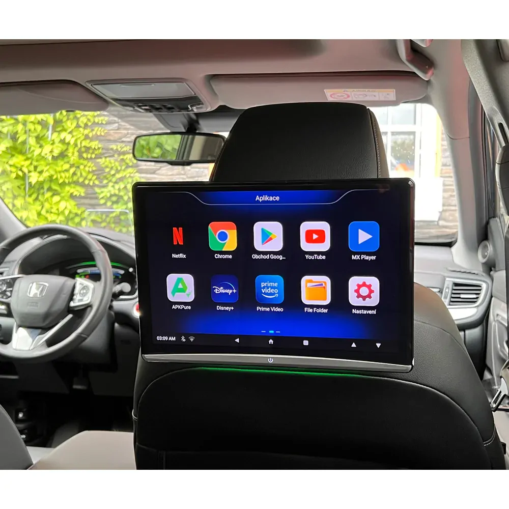 LCD monitor 12,4" OS Android/USB/SD/HDMI in/out/Bluetooth s držákem na opěrku ds-x127aaH