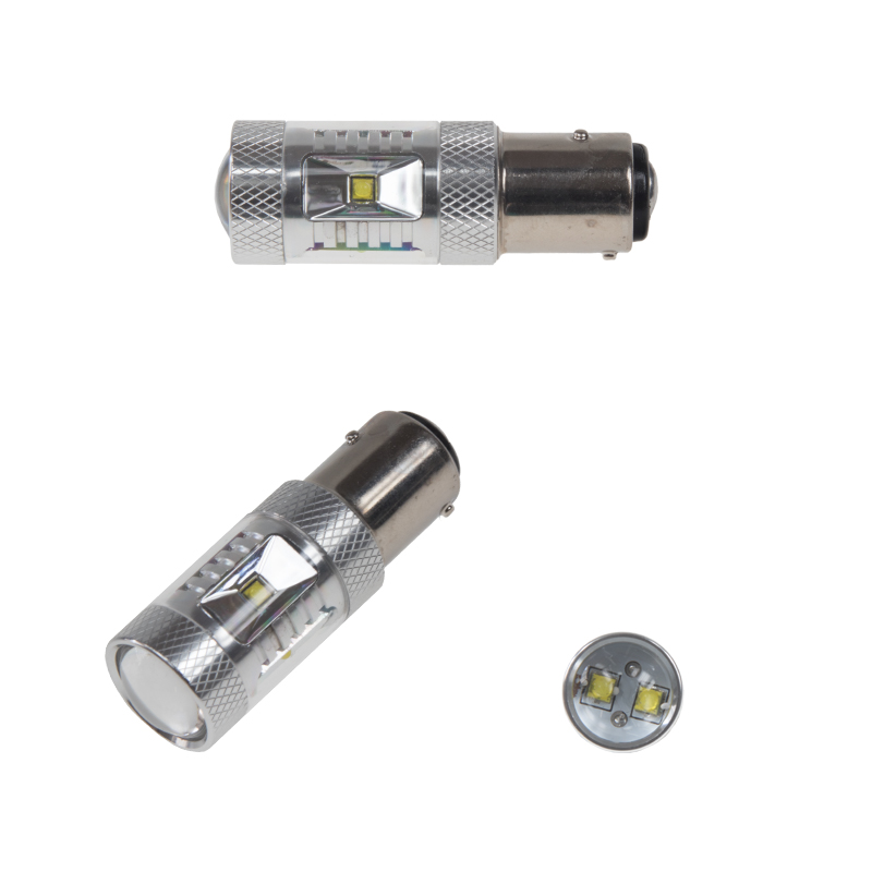 CREE LED ŽÁROVKA BAZ15D 12-24V, 30W (6x5W) bílá