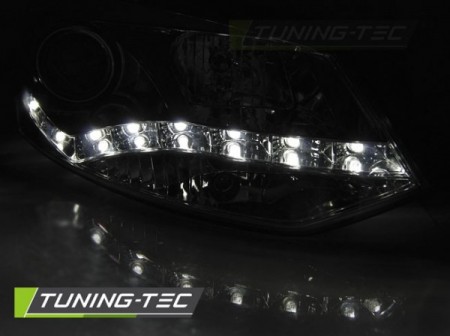 Světla přední VW POLO 6R 09-03.14 DRL CHROME