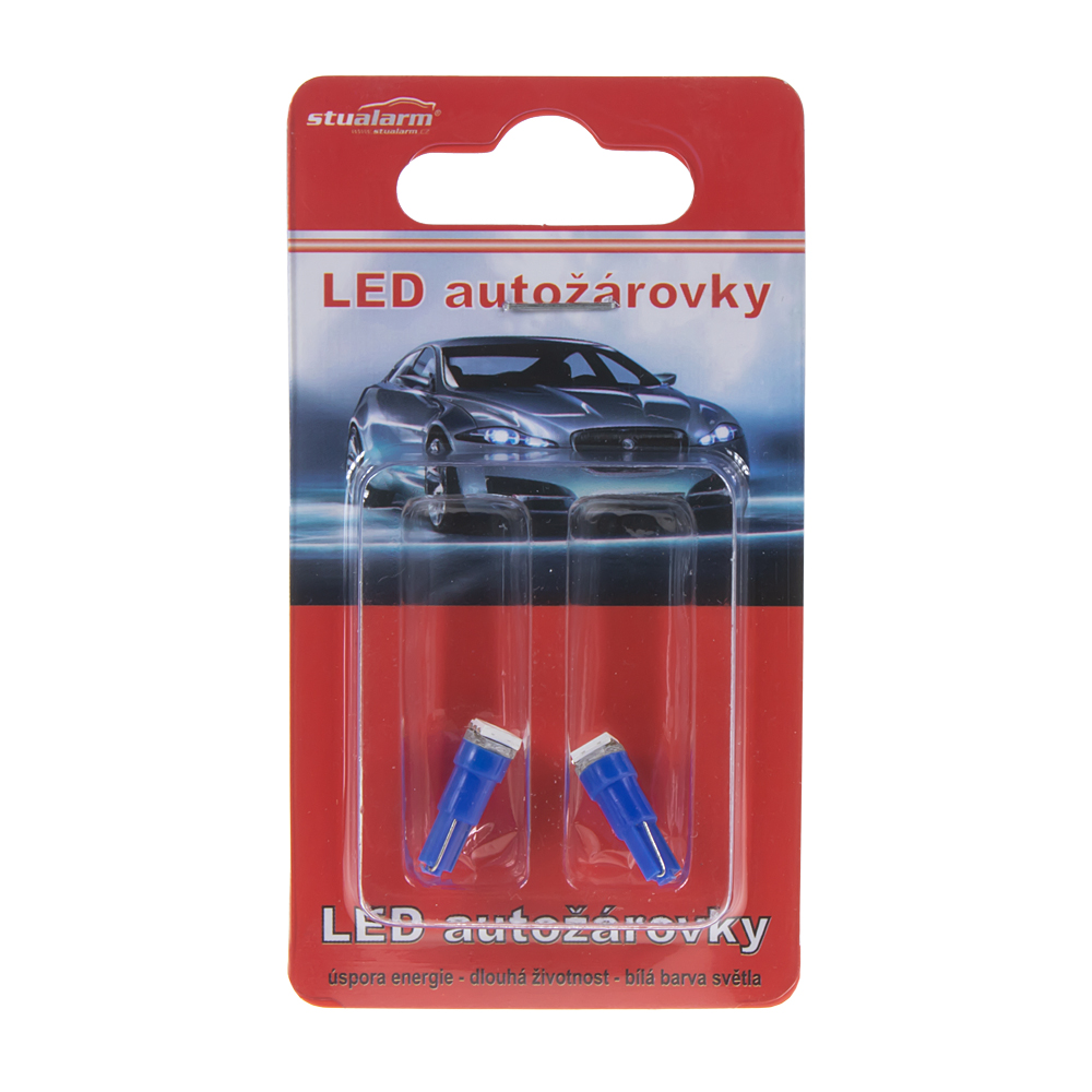 LED žárovky T5 modrá, 12V, 1LED/3SMD