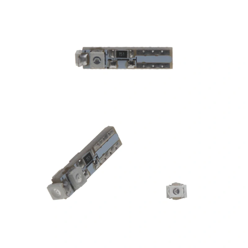 LED T5 červená, 12V, 3LED/SMD