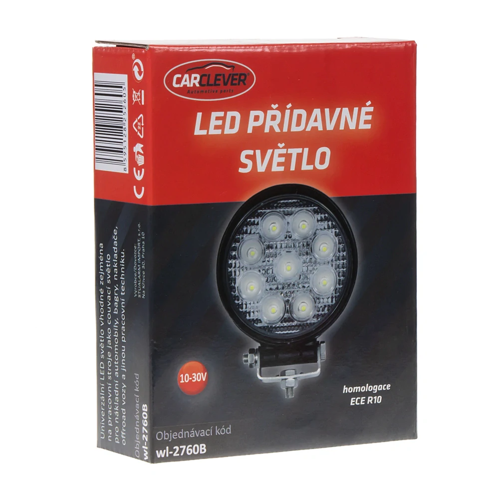 LED světlo na pracovní stroje kulaté 10-30V