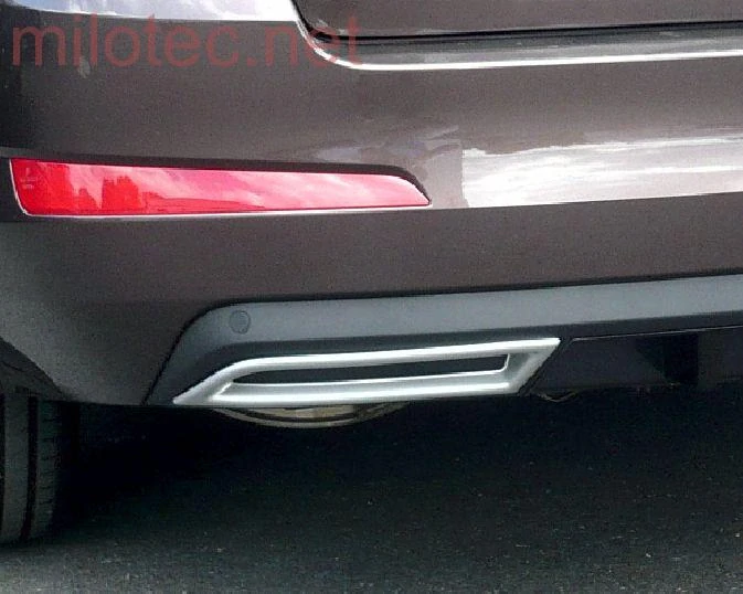 Atrapa výfuku - ABS-stříbrný matný, Škoda Octavia III./ Facelift, r.v.2013/2017