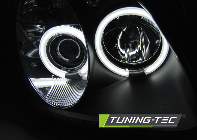 ZADNÍ SVĚTLA OPEL CORSA D, 2006-2014, 3 DVÉŘ, LED BAR, ČERVENO ČERNÉ
