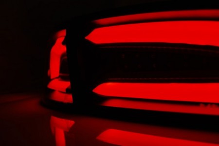 Zadní světla Seat Ibiza 6L 02.02-08 červená/kouřová LED BAR