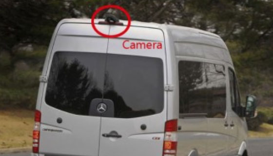 Kamera formát PAL do vozu Mercedes Sprinter Van, VW Crafter
