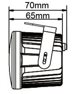 LED světla KULATÁ pro denní svícení ECE, 70mm