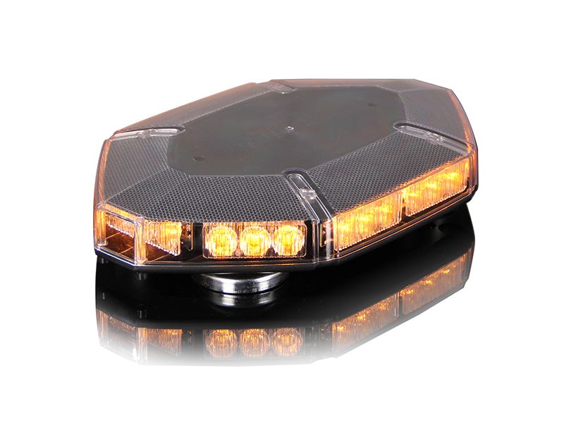LED rampa 419mm, oranžová, magnet, 12-24V, homologace ECE R65
