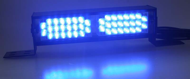 LED světelná alej, 44x LED 5mm, modrá 220mm
