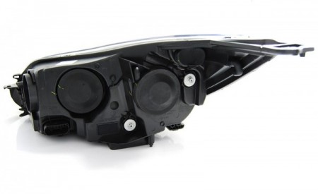 PŘEDNÍ SVĚTLOMETY, SVĚTLA, LAMPY, SVĚTLA, LAMPY FORD FOCUS 2011-, LED DAYLIGHT, ČERNÉ BLACK