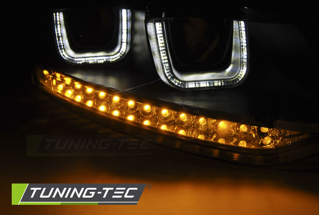Přední světlomety VW POLO 6R 09-03.14 U-TYPE LED BLACK
