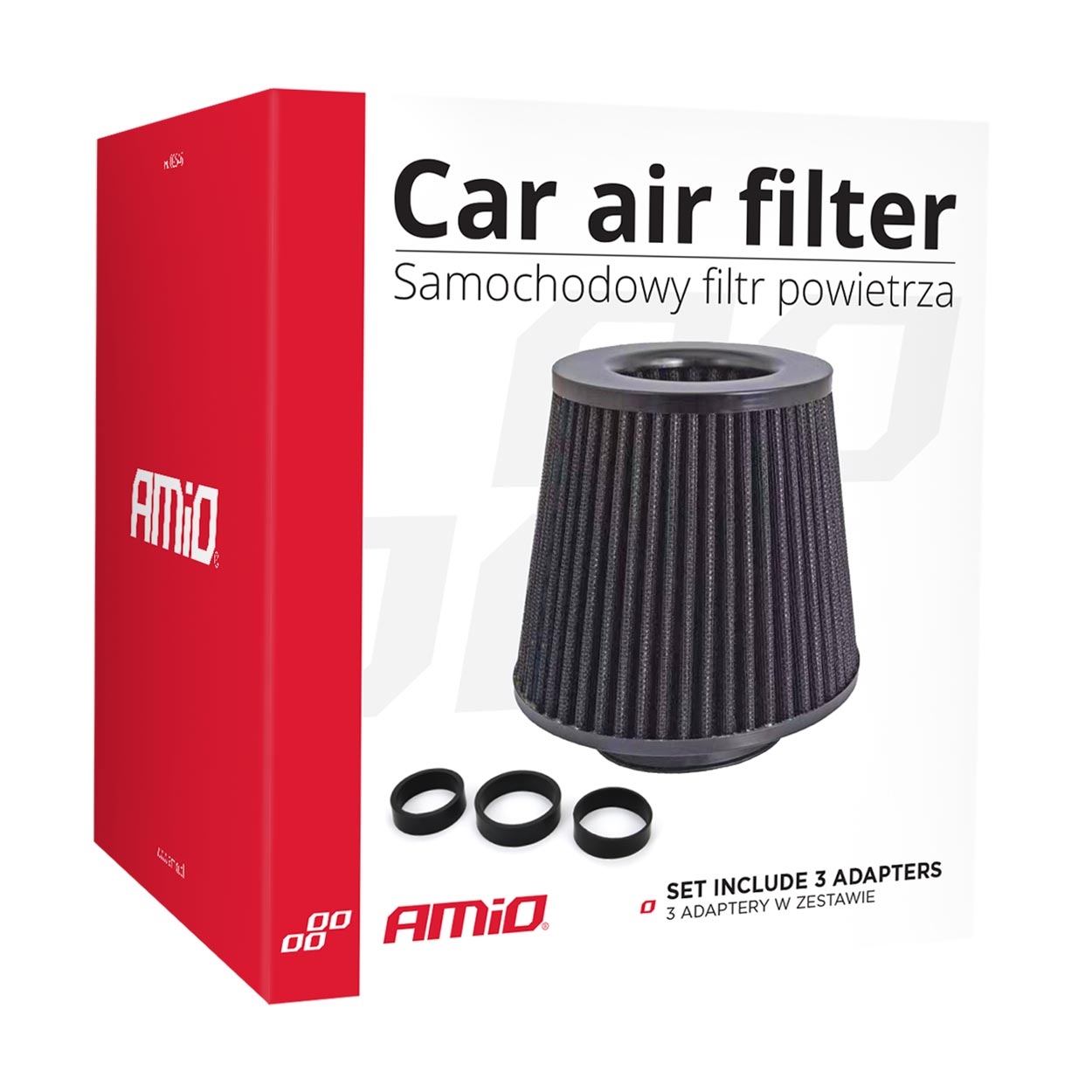 SPORTOVNÍ VZDUCHOVÝ FILTR ČERNÝ, AMIO