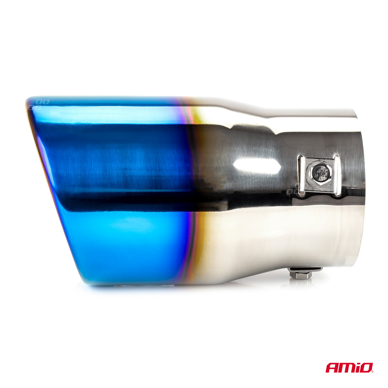Koncovka výfuku AMIO MT 007BLC, průměr 90 mm, kulatá, opálená