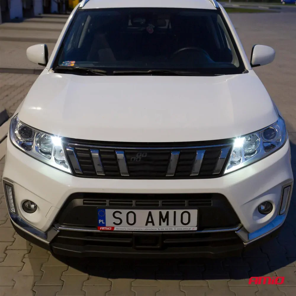 LED žárovky W5W T10 AMIO CAN-BUS 18 SMD LED, bílé 6000K, 2 ks