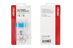 USB AUTONABÍJEČKA 12/24V S TESTEREM AUTOBATERIE 