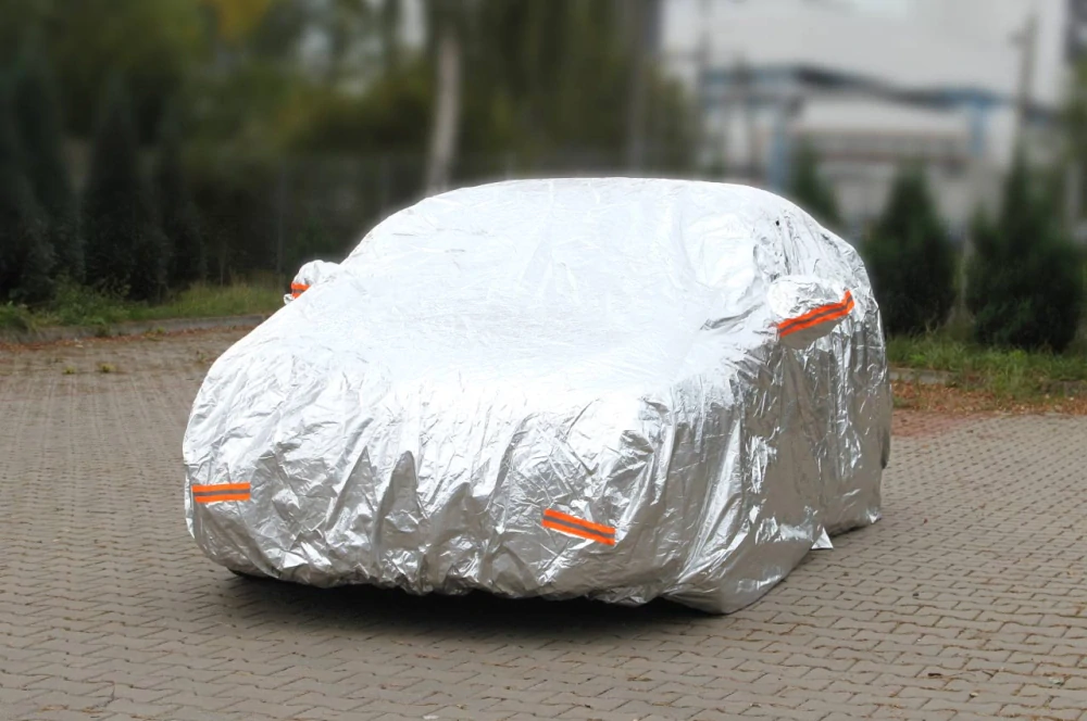 Nepromokavá autoplachta AMiO ALUMINIUM SUV / VAN, velikost XL (510x185x150 cm)