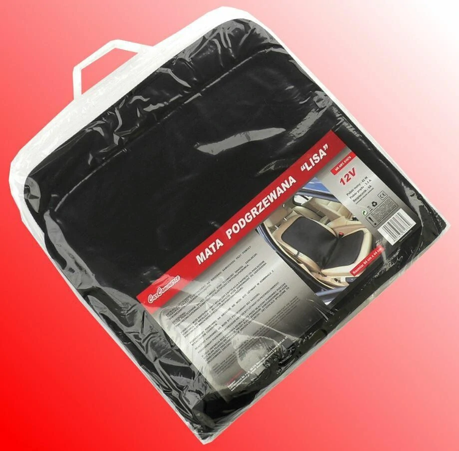 Potah sedadla vyhřívaný 12V BLACK