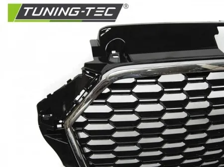 Přední maska Audi A3 (8V) 17 - RS3 STYLE chrom černá