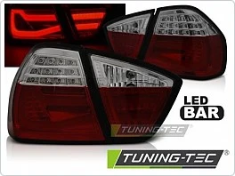 Zadní světla BMW E90 03.05-08.08 - červené/kouřové LED BAR