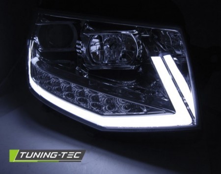 PŘEDNÍ SVĚTLA, VW T6, 2015- TUBE LIGHT, CHROMOVÉ
