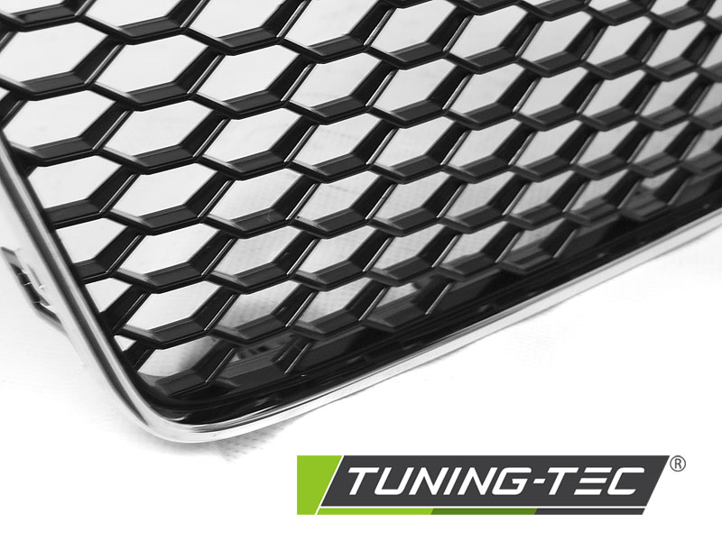 PŘEDNÍ MASKA AUDI A5 2011-2016, RS5 STYLE, ČERNÁ, CHROM