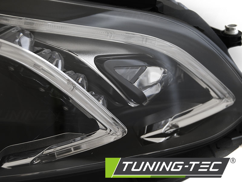 PŘEDNÍ SVĚTLA MERCEDES W212 13-16 BLACK LED DRL