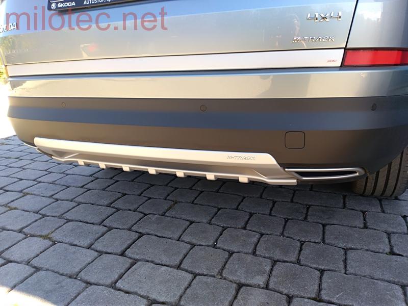 Difuzor zadního nárazníku - stříbrný matný, Kodiaq