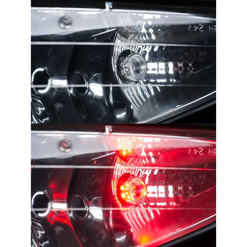 LED stroboskop červený 8x3W, 12-24V