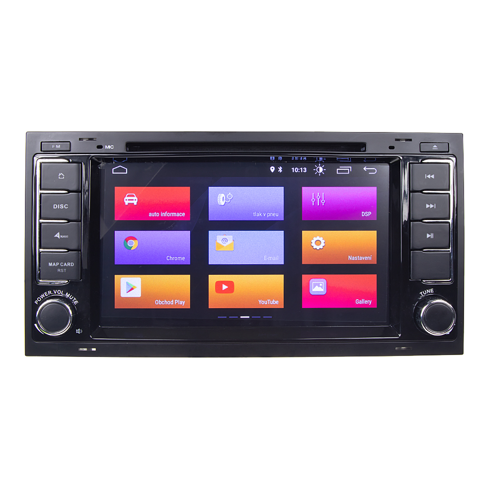 Autorádio pro VW Touareg 2004-2011 / T5 2003-2010 s 7" LCD, Android, WI-FI, GPS, CarPlay, 4G, BT