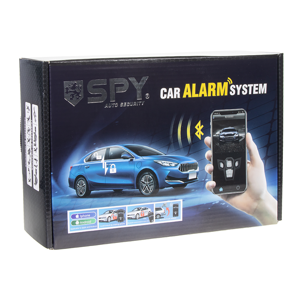 Univerzální autoalarm SPY25 s dálkovým ovládáním a Bluetooth aplikací