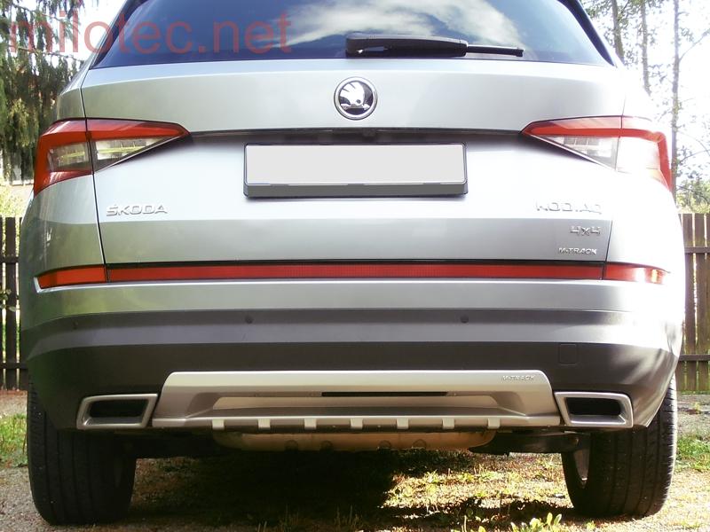Dummy XL - koncovky výfuku, Alu Brush, Kodiaq