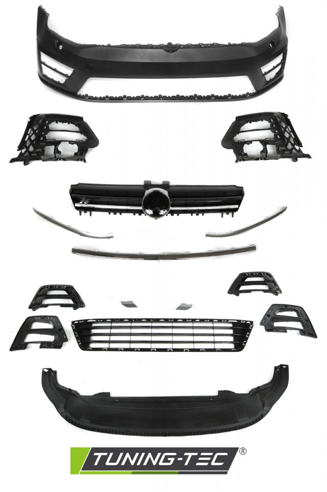 PŘEDNÍ NÁRAZNÍK VW GOLF 7, 2013-2017 R LOOK