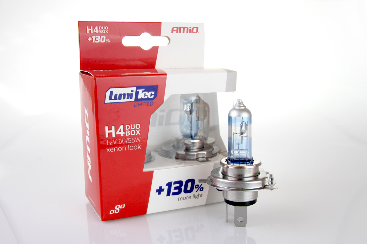 Žárovky H4 LumiTec LIMITED +130% (DUO BOX 2 ks) - Amio