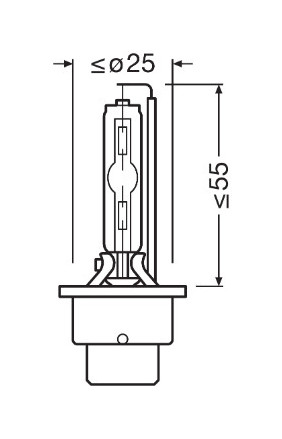 Xenonová výbojka D2S OSRAM COOL BLUE Intense Xenarc NEXT GEN 6200K  (DUO BOX 2 ks)