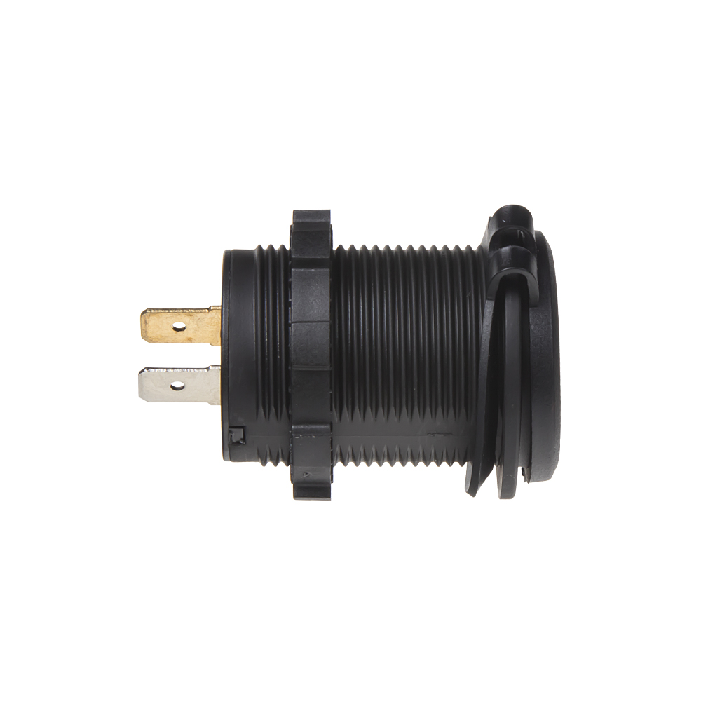 2x USB nabíječka voděodolná do panelu, QC3.0, červená