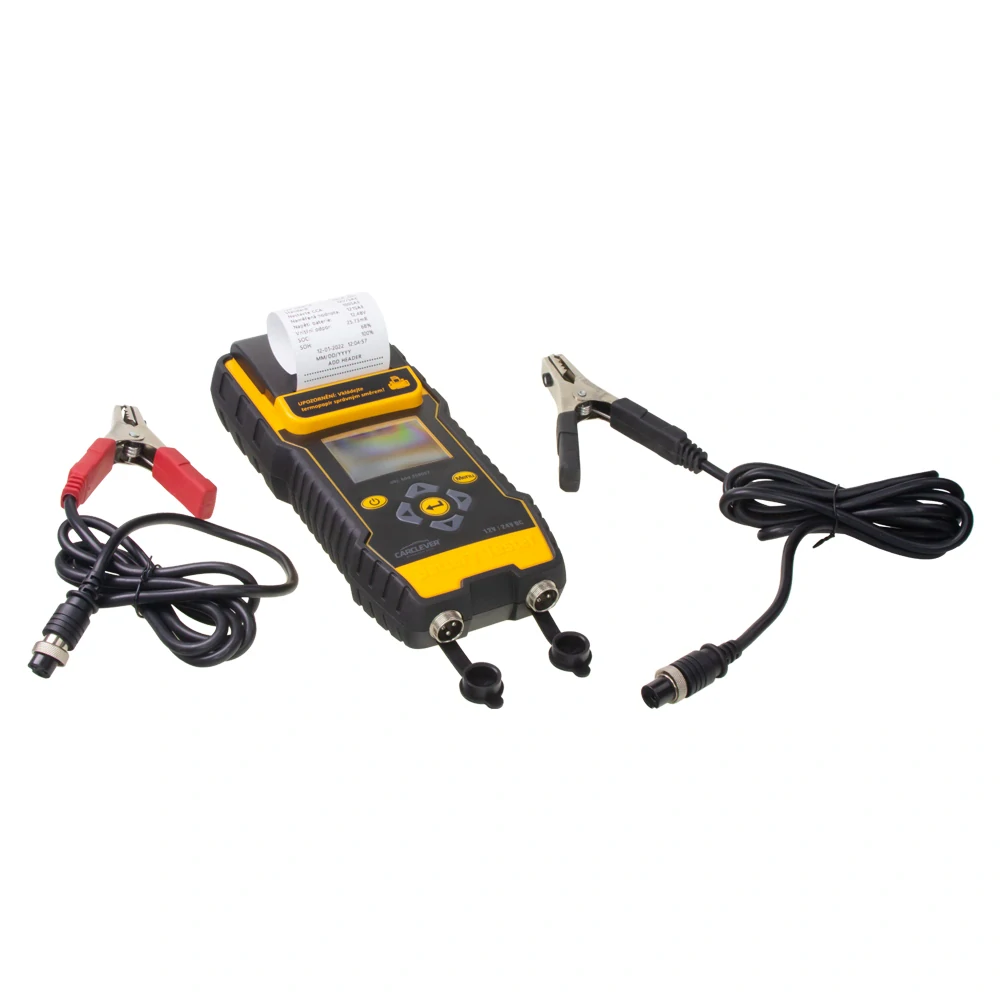 Tester akumulátorů CarClever s tiskárnou 3v1