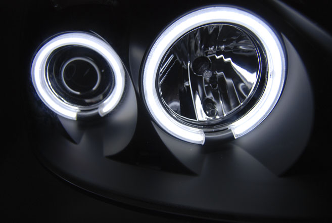 Přední světlomety RENAULT CLIO II 06.01-09.05 ANGEL EYES CCFL BLACK