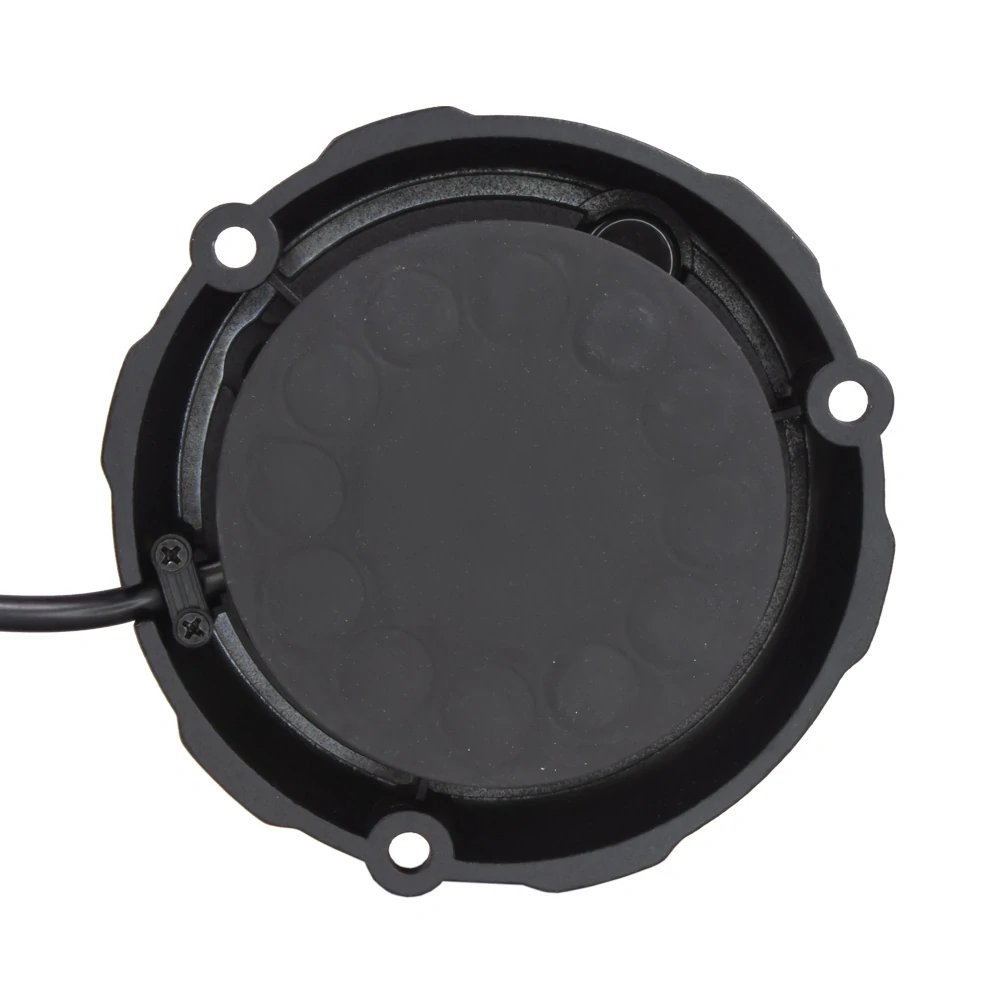 Robustní oranžový LED maják, černý hliník, 96W, ECE R65