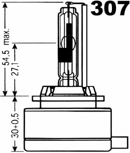 Xenonová výbojka Philips D1R 85V 35W