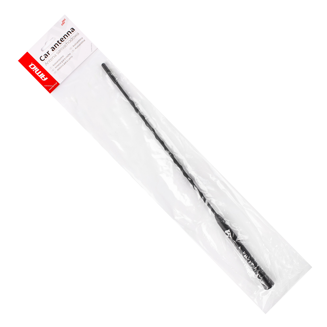 Antenní prut na auto - závit M6 vnitřní s redukcemi M5 - délka 40 cm